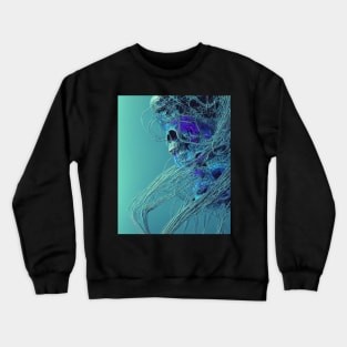 Bioluminiscent Cables Skull Crewneck Sweatshirt